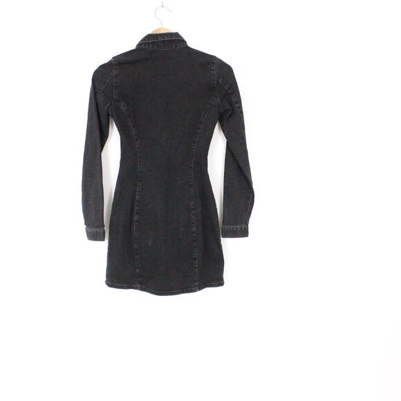 *Zara Authentic Denim TRF Charcoal Dress - Picture 6 of 6